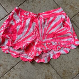 Lilly Pulitzer Pink and White Patterned Shorts